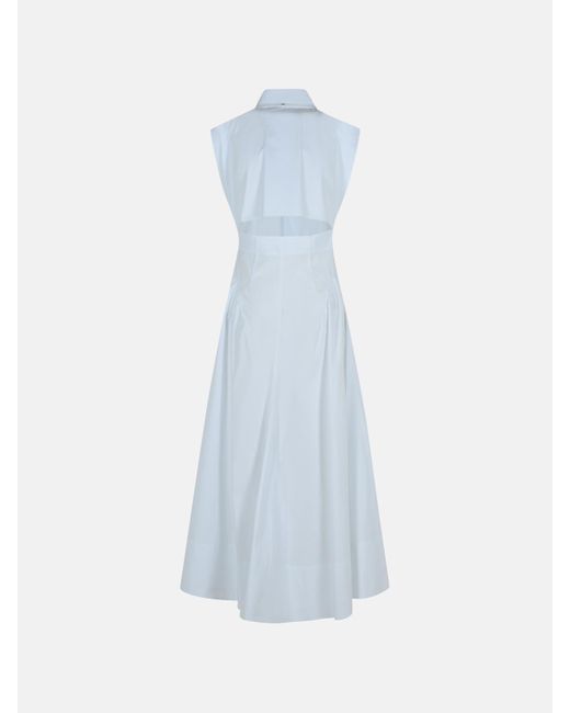 Sportmax 'fabiana' Cotton Dress in Blue | Lyst