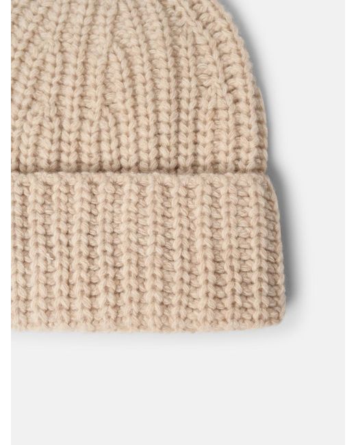 Closed Natural Wool Hat