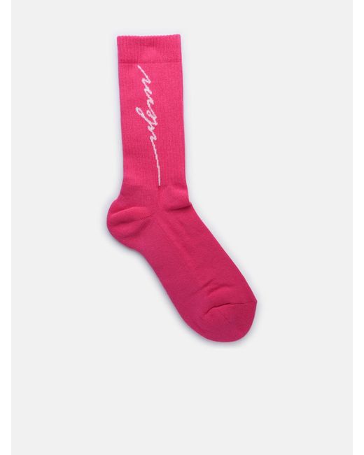 MSGM Pink Cotton Blend Socks