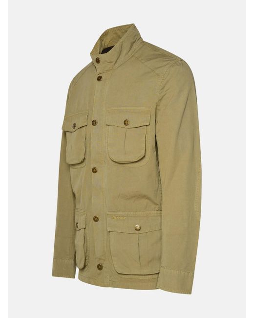 Barbour Green Corbridge Jacket In Cotton for men