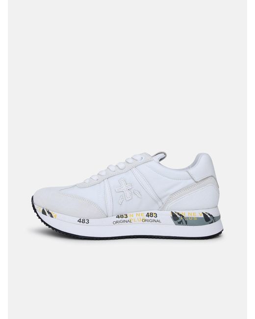 Premiata conny var. 5639 sneaker donna bianca traforata argento – Les  Chaussures Aulla