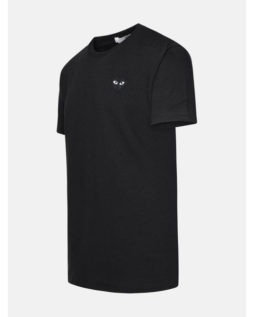 COMME DES GARÇONS PLAY Black Comme Des Garçons Play Cotton T-shirt for men