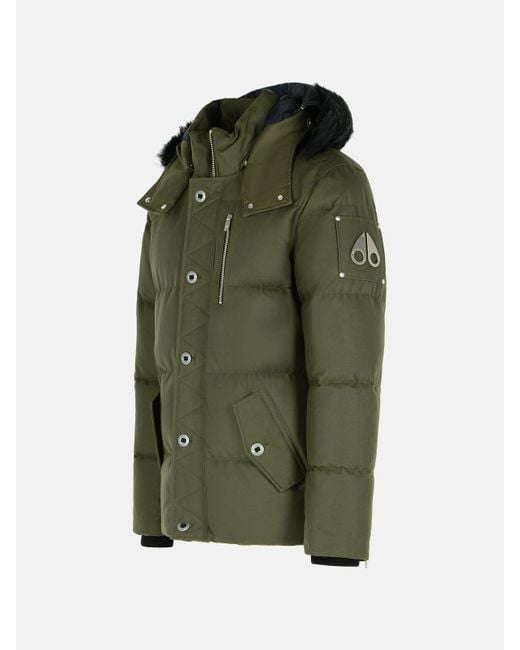 Moose Knuckles Green Cotton And Nylon Jacket for men