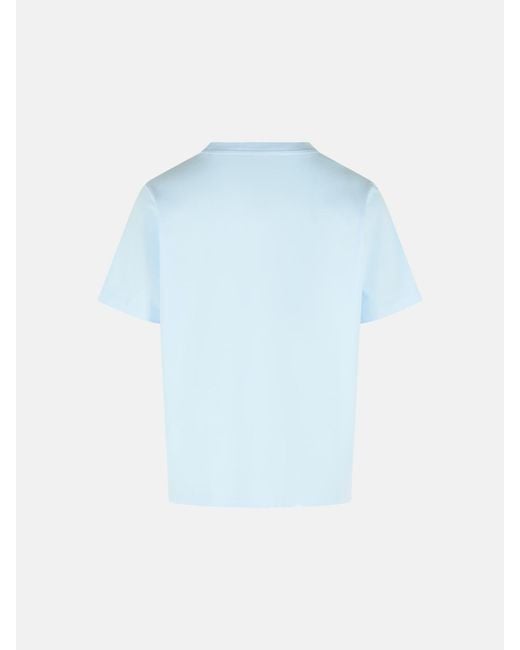 Casablanca Blue 'airbrush Smiley' Cotton T-shirt for men