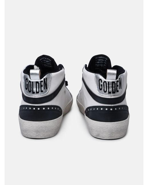 Golden Goose Deluxe Brand White 'mid-star Classic' Leather Sneakers for men