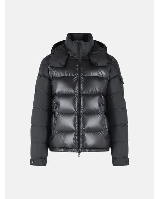 Moncler Black 'Maya' Polyester Short Down Jacket for men