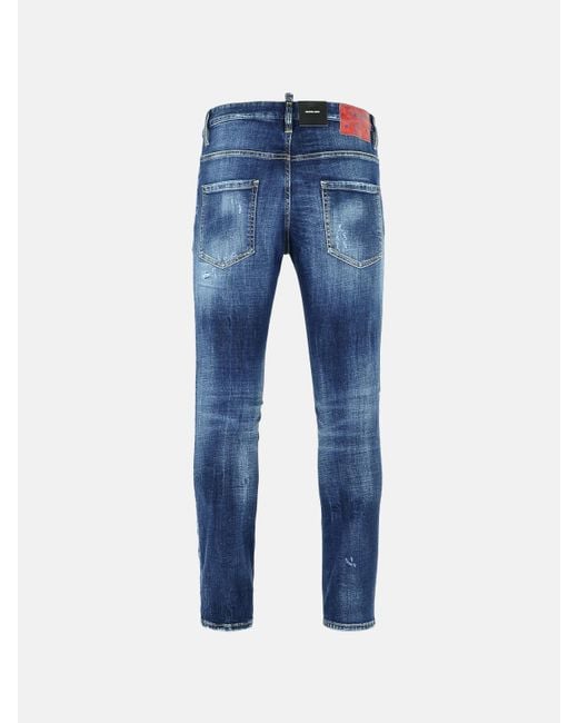 DSquared² Blue Cotton Jeans for men