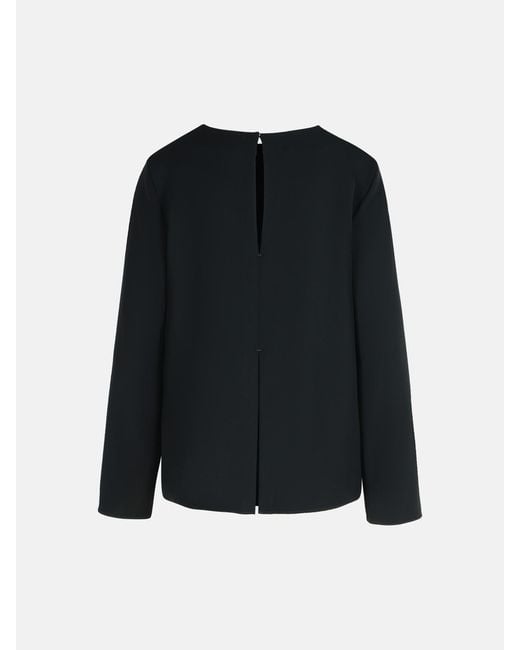 P.A.R.O.S.H. Black 'Poker' Polyester Blouse