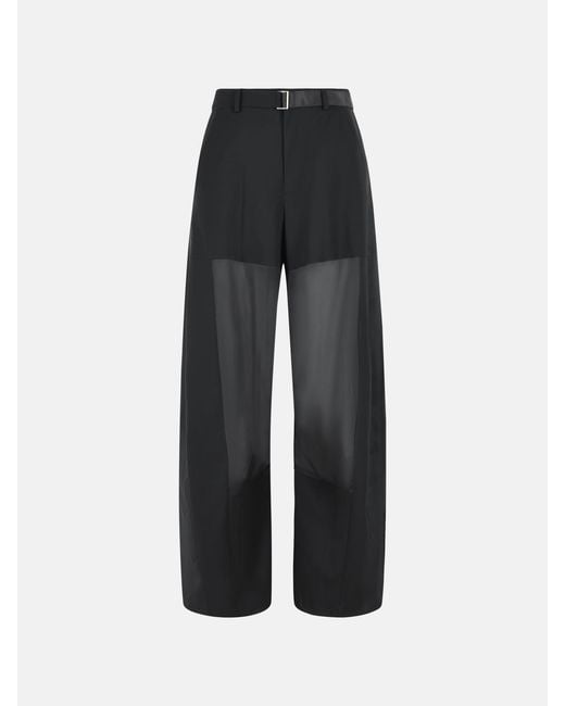 Sacai Black Wool Pants