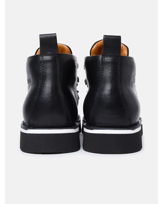 Fracap Black 'm120' Leather Boots