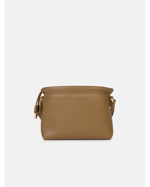 A.P.C. Natural Small 'ninon' Crossbody Bag In Olive Eco-leather