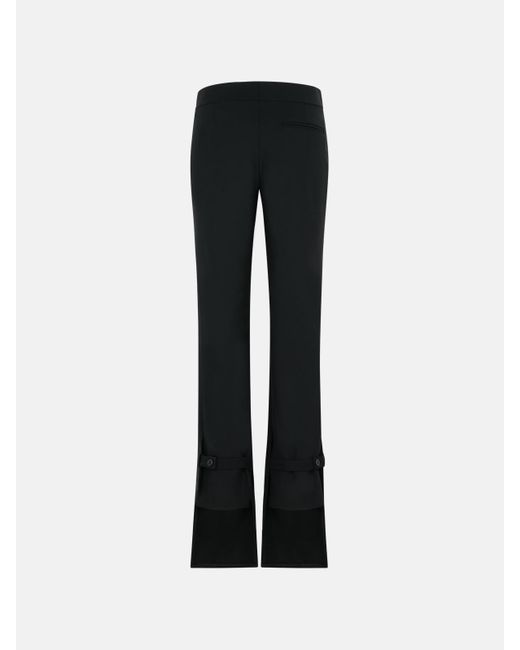 Courreges Black Wool Blend Pants