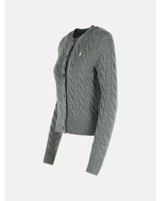 Polo Ralph Lauren Gray Cashmere Blend Sweater