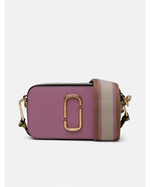 Marc Jacobs Marc Jacobs the Lilac Leather Snapshot Crossbody Bag