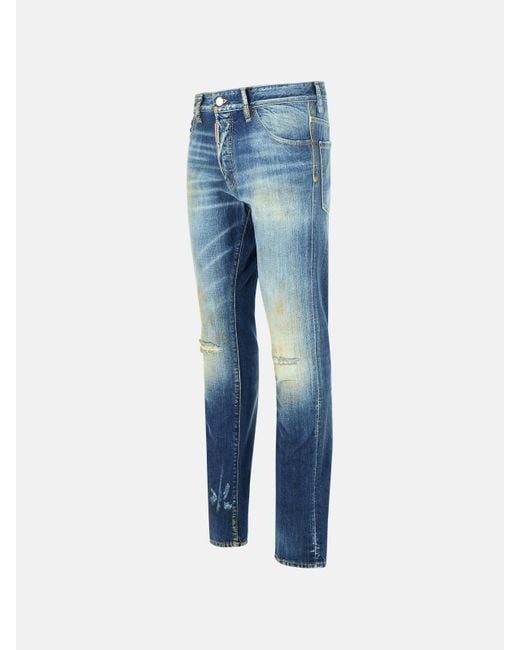 DSquared² Blue Cotton Jeans for men