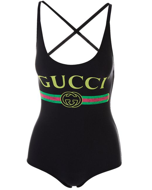 Gucci Multicolor Logo-print Stretch-jersey Body