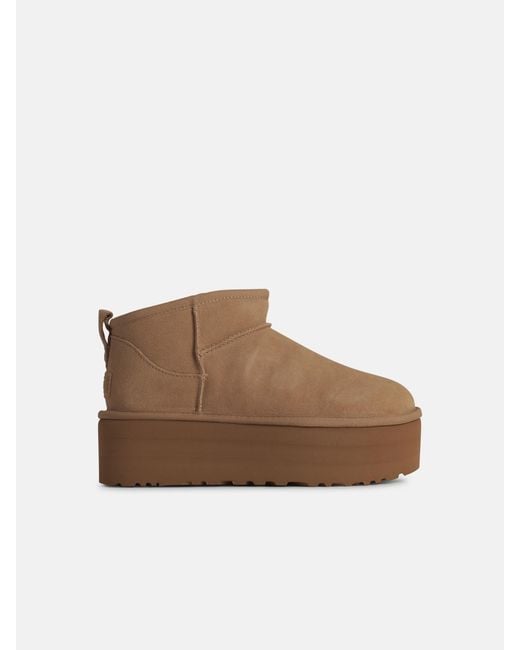 Ugg Brown 'Ultra Mini' Suede Boots