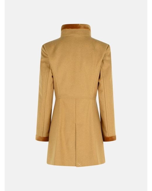 Fay Natural Wool Blend Coat