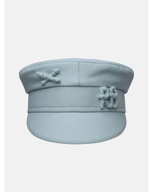 Ruslan Baginskiy Blue Mint Linen Hat