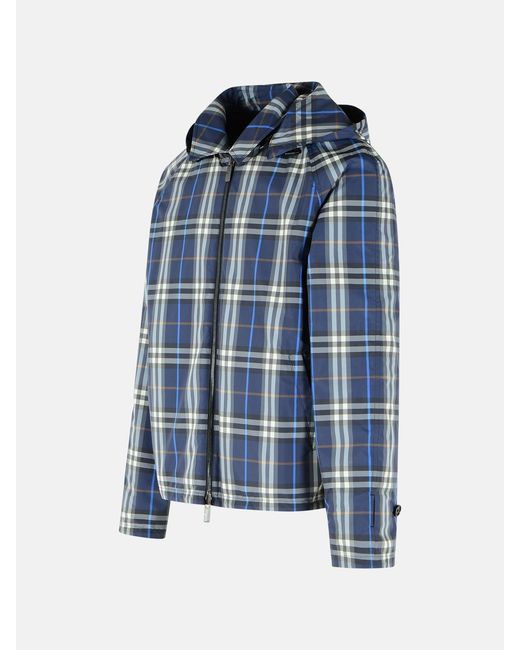 Burberry Blue Dark Cotton Reversible Jacket for men