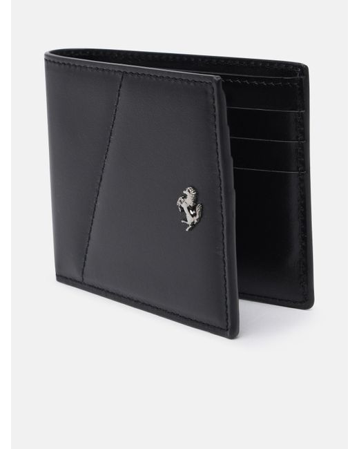 Ferrari Leather Wallet in Black for Men Lyst