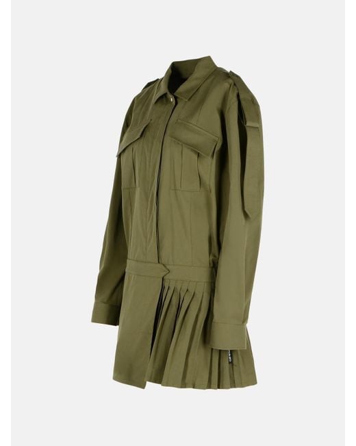 Off-White c/o Virgil Abloh Green Savana Cotton Dress