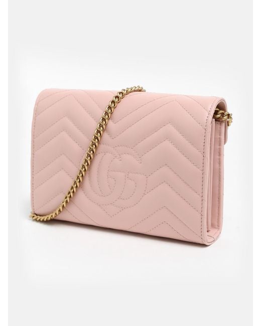 Gucci Pink Marmont Mini Bag | Lyst