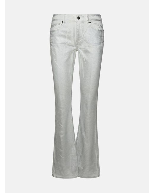 P.A.R.O.S.H. Gray 'ciliegio' Cotton Blend Jeans
