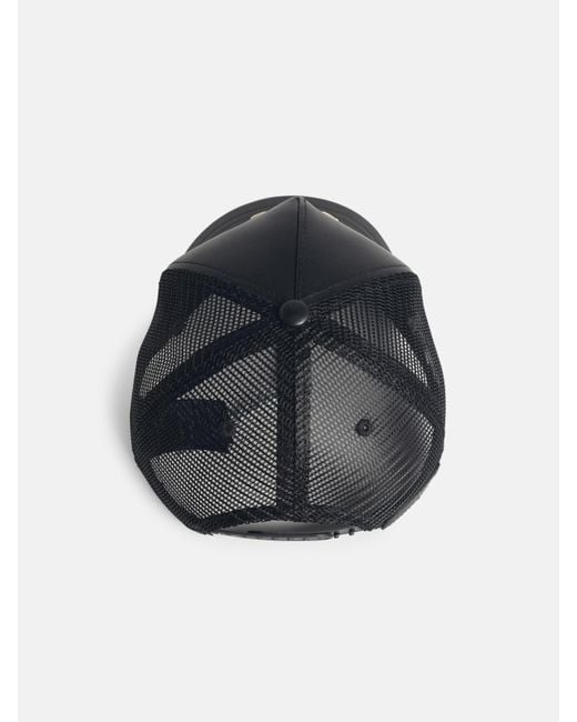 Amiri Black Leather Cap for men