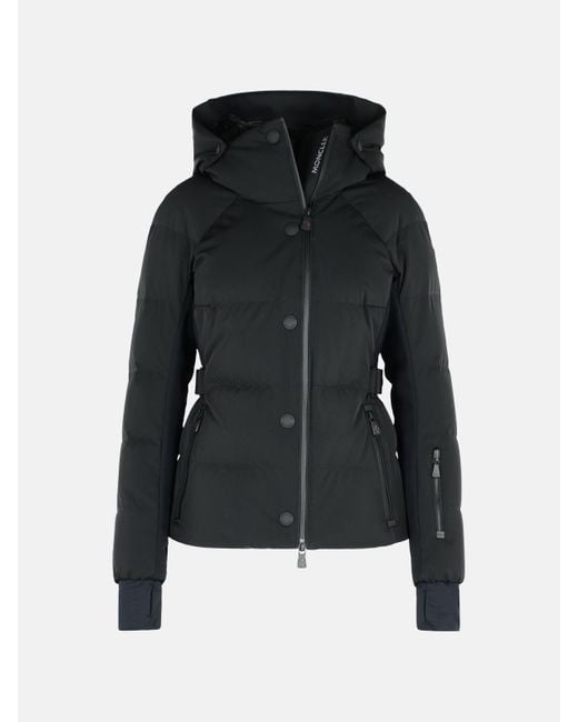 Moncler Black 'guyane' Polyamide Blend Down Jacket