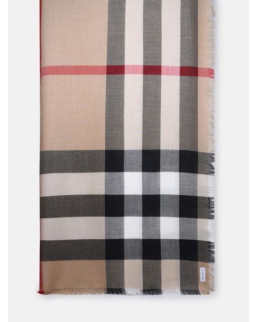 Burberry Natural Cashmere Blend Scarf