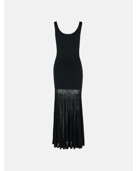 MICHAEL Michael Kors Black 'Scoop' Viscose Blend Dress