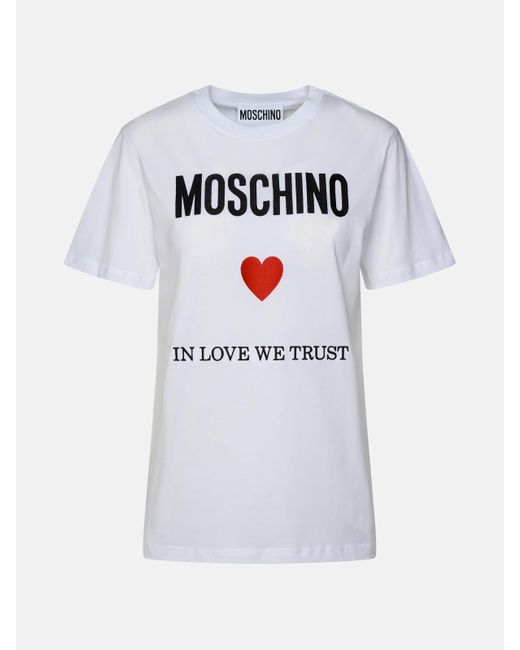 Moschino Gray Cotton T-shirt