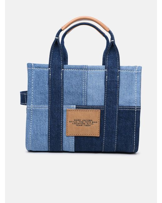 Marc Jacobs Medium 'Tote' Cotton Bag in Blue | Lyst
