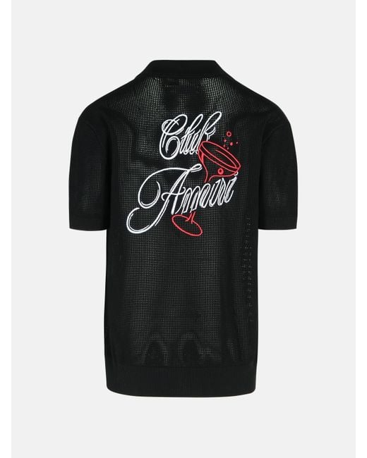 Amiri Black Viscose Blend Sweater for men