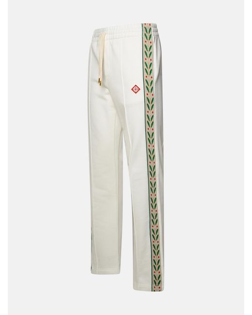 Casablancabrand White Cotton Pants for men