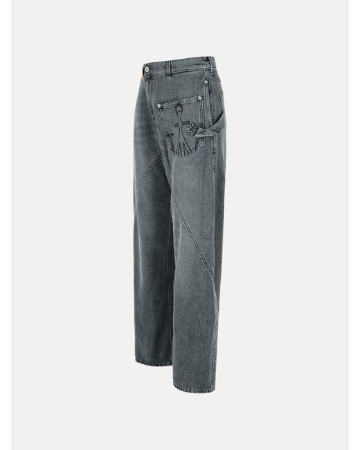 J.W. Anderson Gray 'Twisted' Denim Jeans