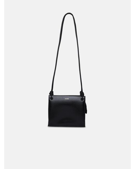 Jil Sander Leather Bag in Black | Lyst