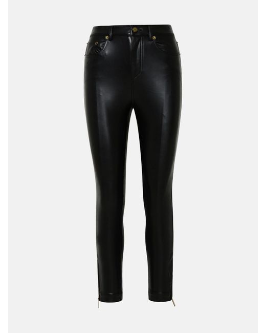 MICHAEL Michael Kors Synthetic Polyurethane Trousers in Black | Lyst