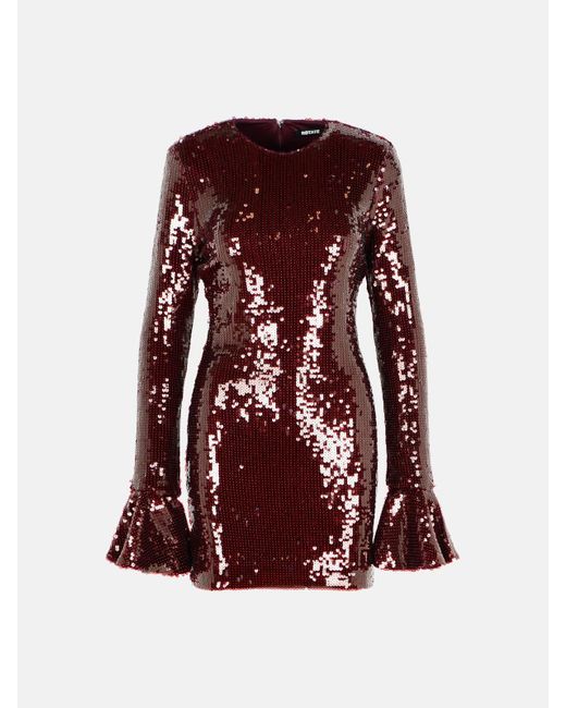 rotate burgundy dress Sequin Maxi Dress Burgundy