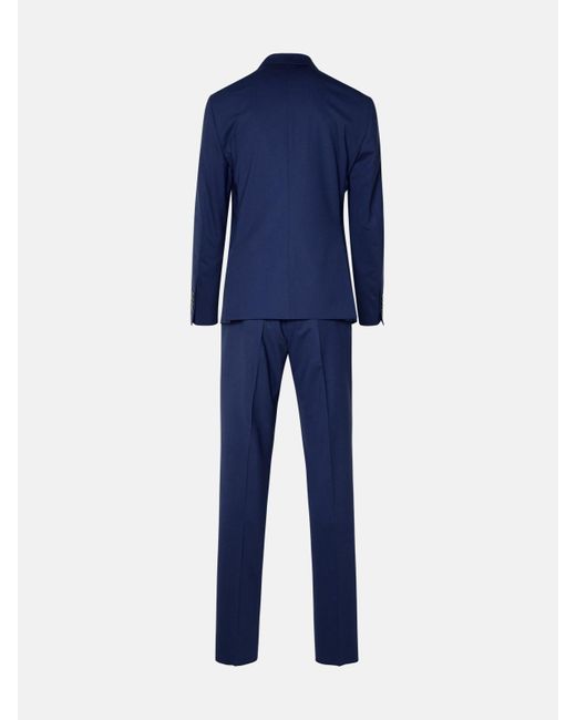 Brian Dales Blue Wool Blend Suit for men