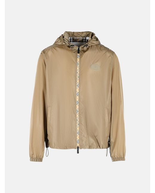 Burberry Natural 'Newport' Polyamide Jacket for men