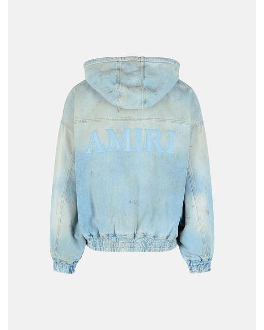 Amiri Blue Cotton Jacket for men
