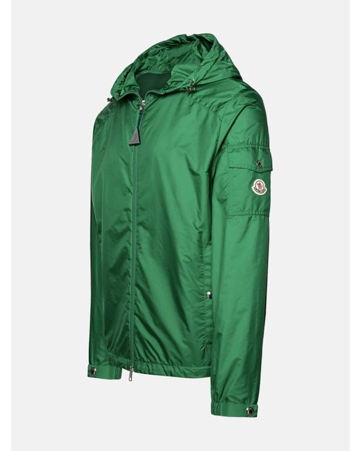 Moncler Green 'etiache' Polyamide Jacket for men