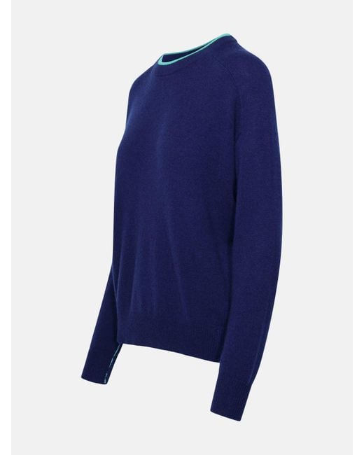 360cashmere 'claude' Blue Cashmere Sweater