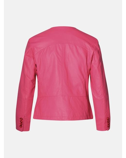Bully Pink Leather Jacket