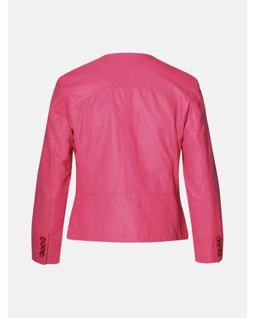 Bully Pink Leather Jacket
