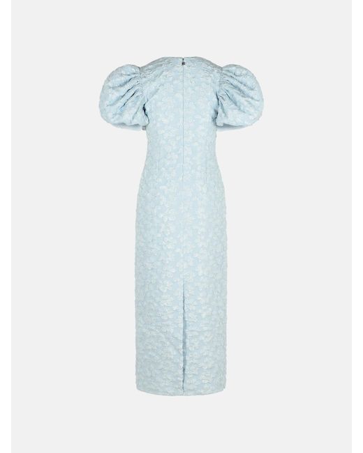 ROTATE BIRGER CHRISTENSEN Blue 'puffy' Polyester Blend Dress