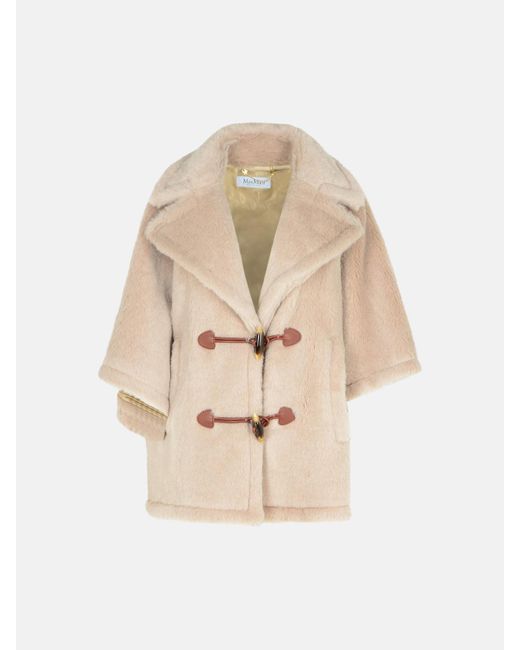 Max Mara Natural 'George1' Alpaca Blend Cape