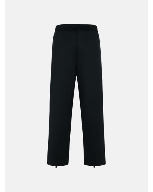 Palm Angels Men's Black Track' Polyester Blend Pants